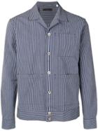 The Gigi Striped Slim-fit Jacket - Blue