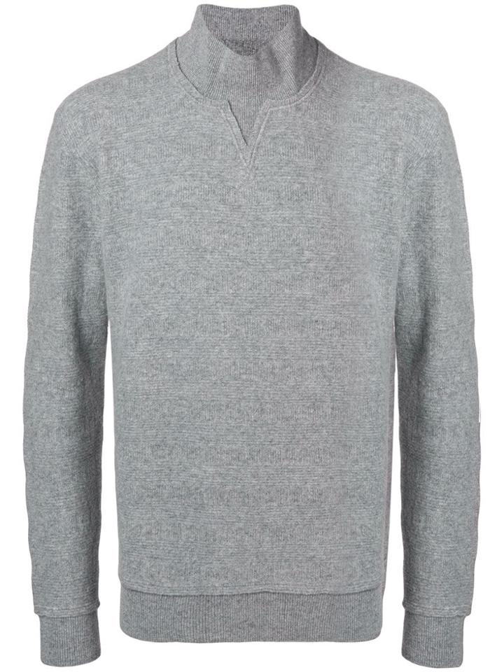 Ermenegildo Zegna Couture High Neck Jumper - Grey