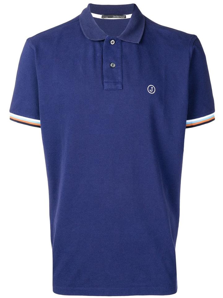 Jeckerson Contrast Trim Polo Shirt - Blue