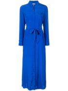 P.a.r.o.s.h. Softer Belted Shirt Dress - Blue