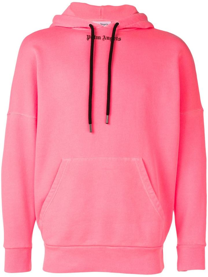 Palm Angels Logo Hoodie - Pink
