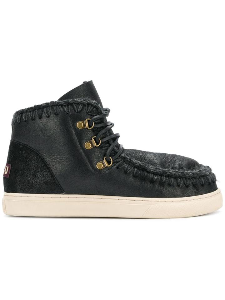 Mou Lace-up Eskimo Boots - Black