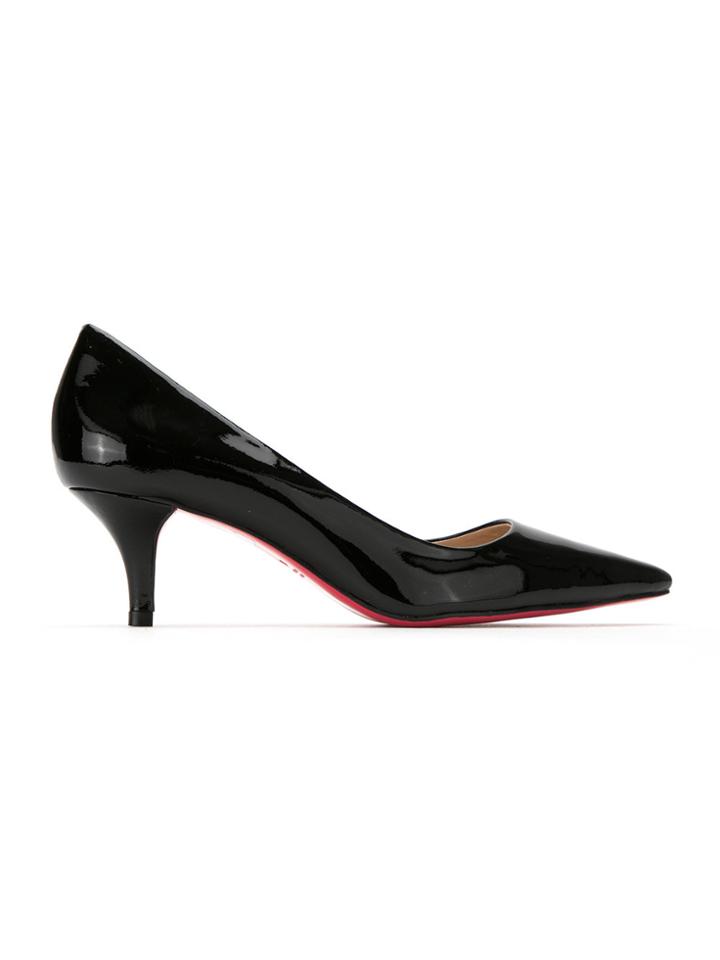Zeferino Patent Leather Pumps - Black