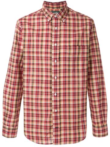 Gitman Bros Checked Button Shirt - Red
