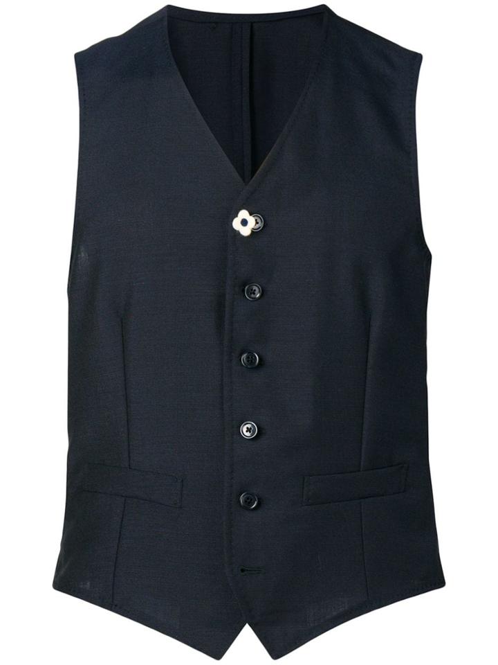 Lardini Single-breasted Waistcoat - Blue