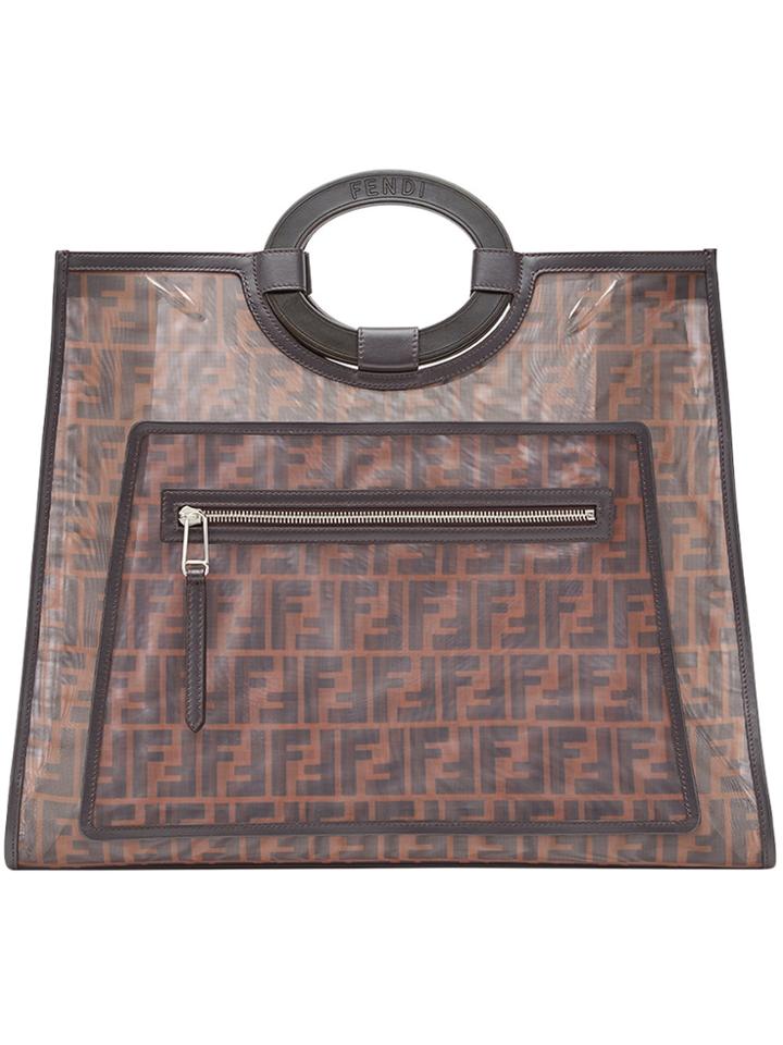 Fendi Runaway Shopper Tote - Brown
