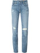 Polo Ralph Lauren Distressed Boyfriend Jeans, Women's, Size: 25, Blue, Cotton