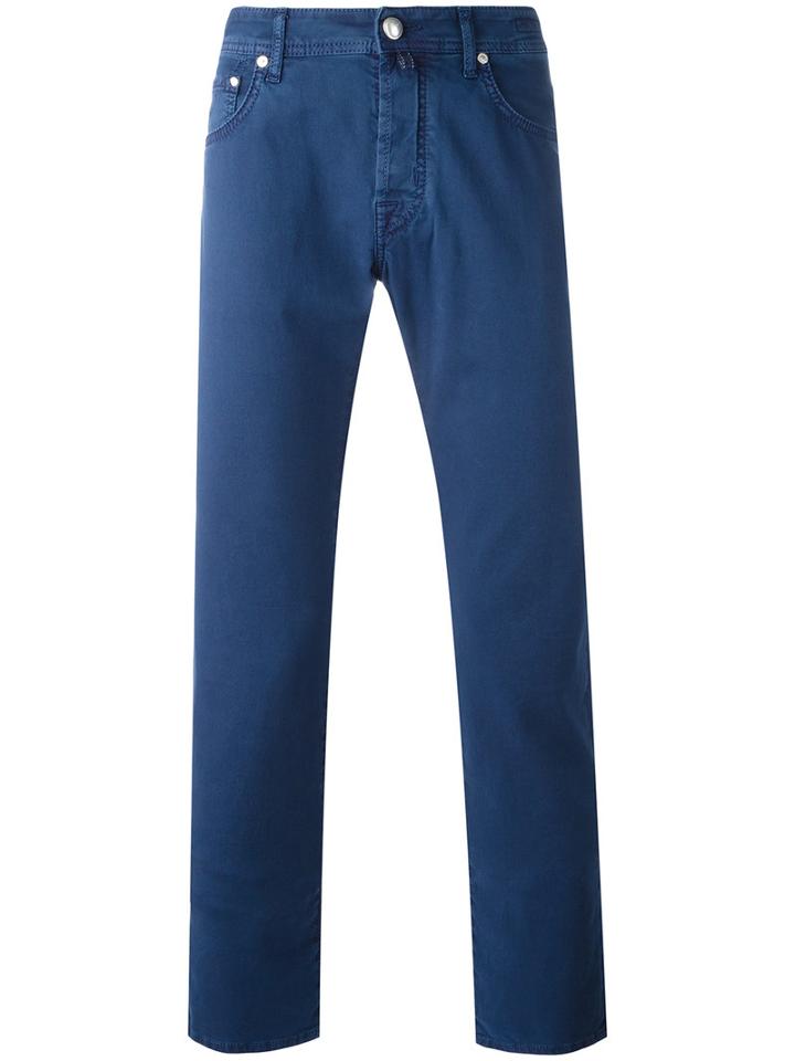 Jacob Cohen - Slim-fit Trousers - Men - Cotton/spandex/elastane - 31, Blue, Cotton/spandex/elastane