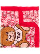 Moschino Toy Bear Scarf - Red