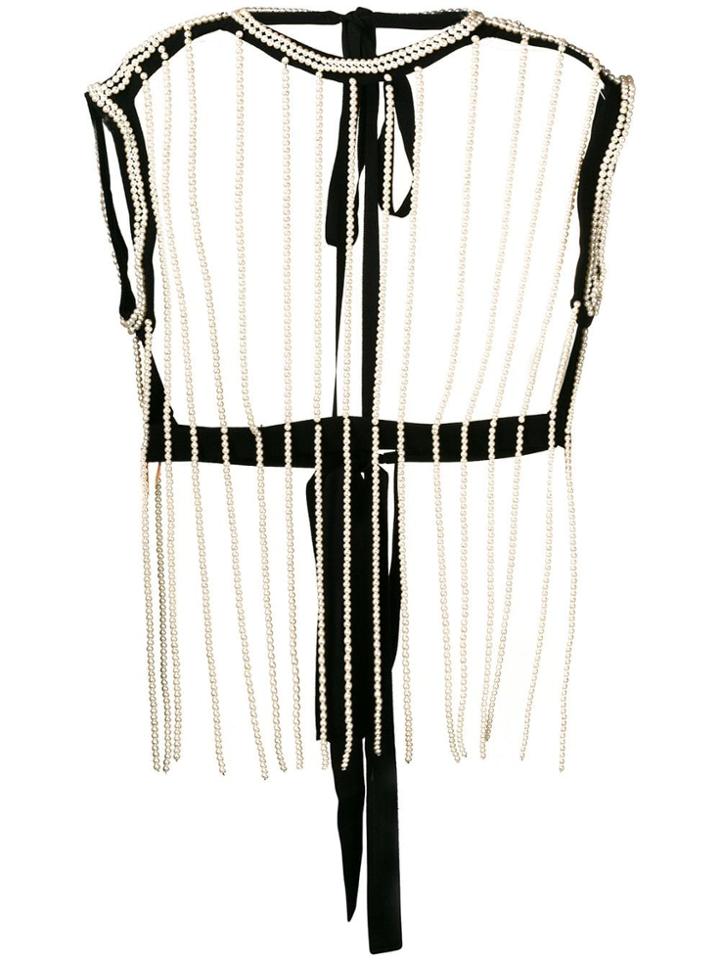 Christopher Kane Pearl Cage Top - Neutrals