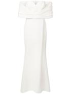 Christian Siriano Off The Shoulders Dress - White