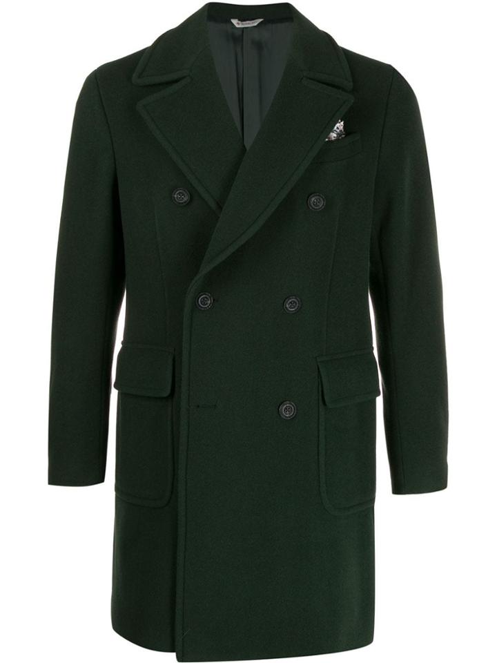 Manuel Ritz Double Breasted Coat - Green