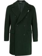 Manuel Ritz Double Breasted Coat - Green