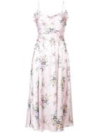 Jill Stuart Maia Ruched Midi Dress - Purple