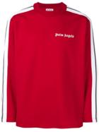 Palm Angels Side Stripe Logo Sweatshirt - Red