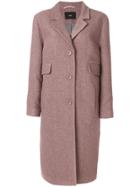 Steffen Schraut Welt & Flap Pockets Coat - Pink & Purple