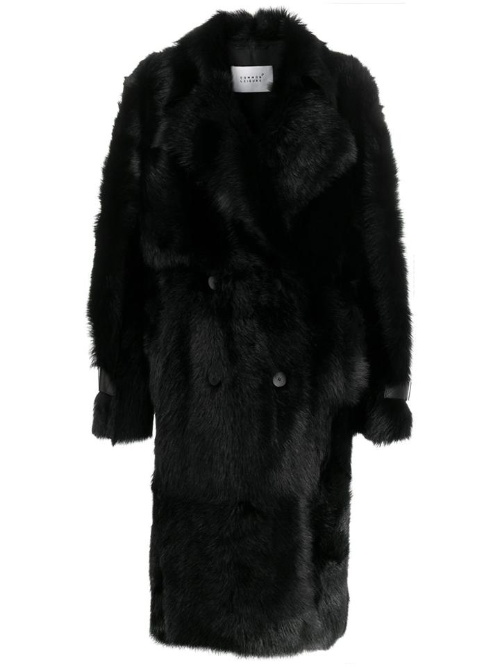 Common Leisure Belted Coat - Black