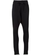 Barbara I Gongini Drop Crotch Track Pants, Women's, Size: 34, Black, Cotton/polyester/spandex/elastane