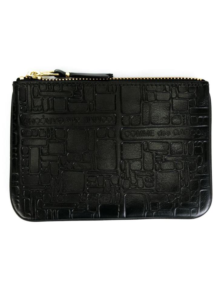 Comme Des Garcons Wallet 'embossed Logo' Purse