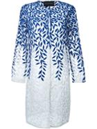 Christian Pellizzari Leaf Embroidery Coat