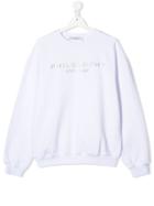 Philosophy Di Lorenzo Serafini Kids Logo Print Sweatshirt - White