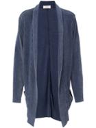 Osklen - Long Shawl-collar Cardigan - Men - Cotton/polyester - Pp, Blue, Cotton/polyester
