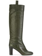 L'autre Chose Knee Length Boots - Green