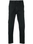 Pence Frayed-hem Chinos - Black