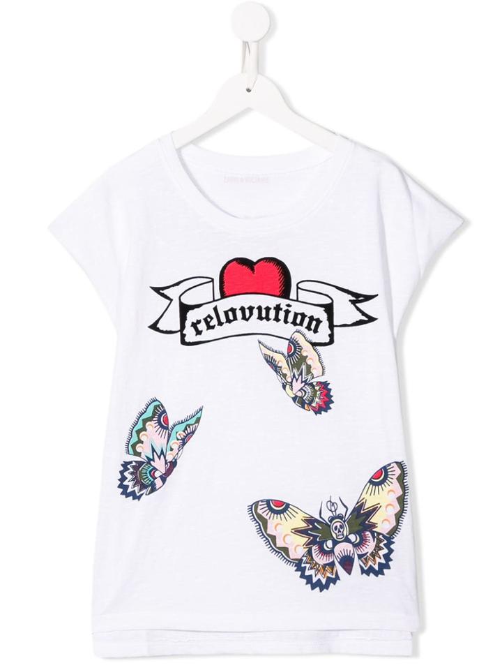 Zadig & Voltaire Kids Teen Revolution T-shirt - White