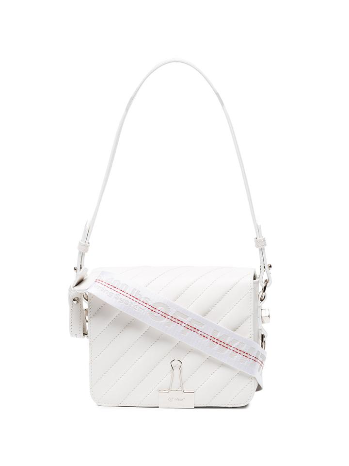 Off-white White Binder Clip Cross Body Bag
