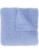 Rachel Comey Fuzzy Knit Blanket Scarf - Pink & Purple