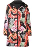 P.a.r.o.s.h. Chinese Floral Printed Coat - Black