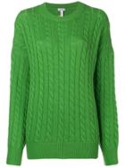 Loewe Oversized Knit Jumper - Green