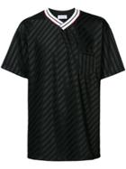John Elliott Striped Jersey T-shirt - Black