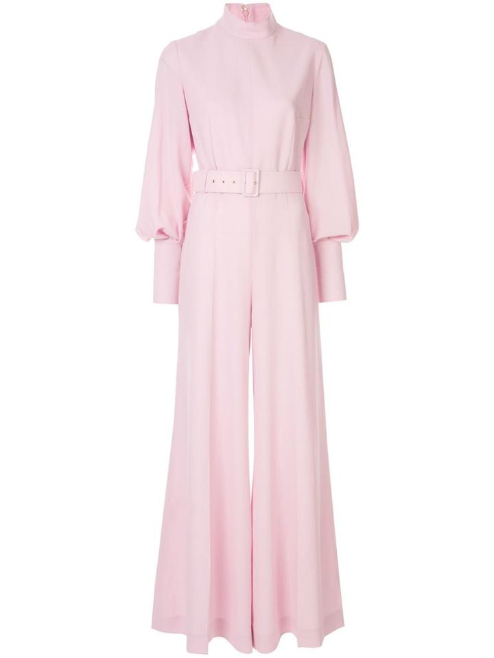 Emilia Wickstead Elvis High Neck Jumpsuit - Pink