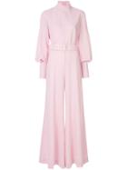 Emilia Wickstead Elvis High Neck Jumpsuit - Pink