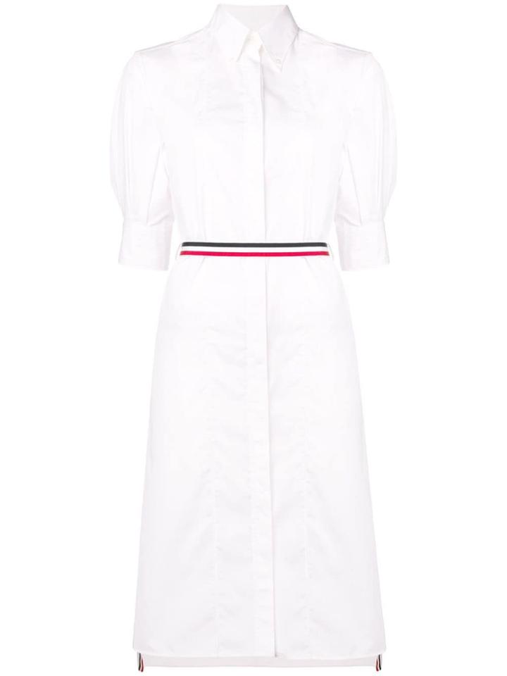 Thom Browne Poplin Shirt-blouse Dress - White