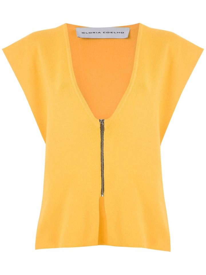Gloria Coelho Knit Vest - Yellow