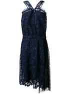 No21 Lace And Net Sleeveless Dress - Blue