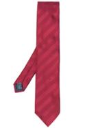 Lanvin Diagonal Striped Tie - Red