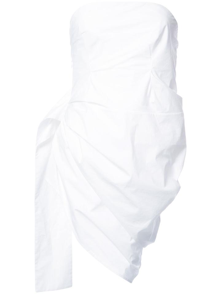 Rosie Assoulin Draped Bandeau Top - White