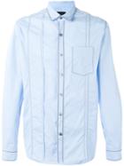 Lanvin - Pleat Effect Shirt - Men - Cotton - 41, Blue, Cotton