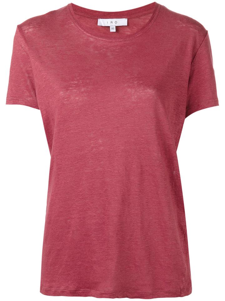 Iro Luciana T-shirt, Women's, Size: Small, Red, Linen/flax