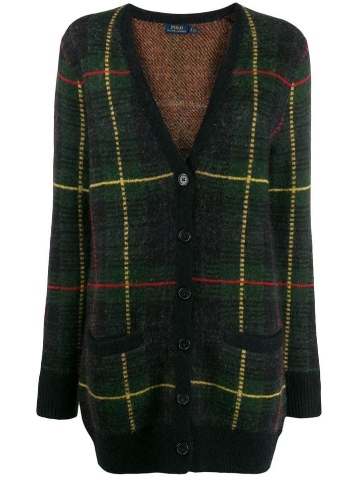 Polo Ralph Lauren Checked V-neck Cardigan - Green
