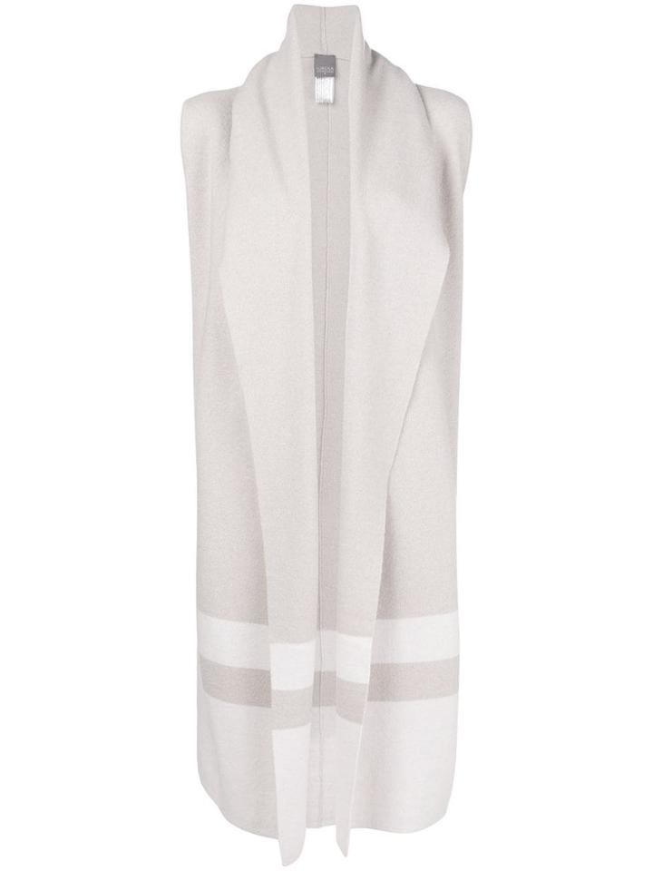 Lorena Antoniazzi Long Sleeveless Cardigan - Neutrals