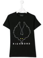 John Richmond Junior Logo Print T-shirt - Black