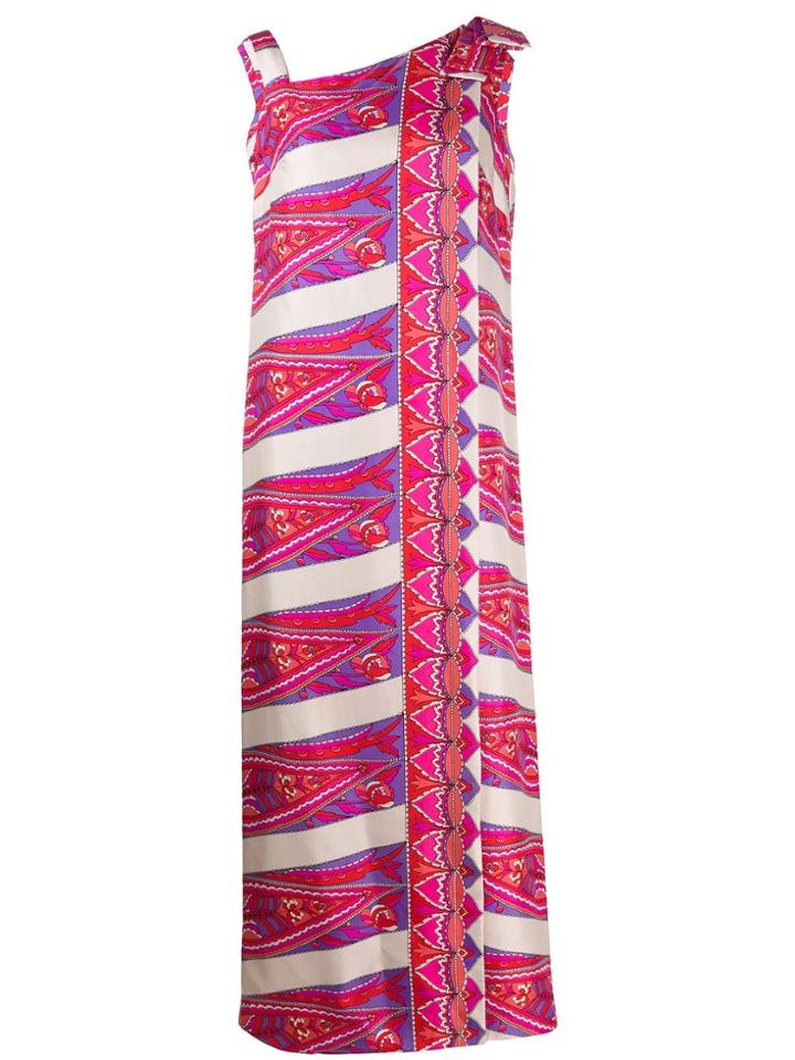 A.n.g.e.l.o. Vintage Cult 1960's Asymmetric Maxi Dress - Pink