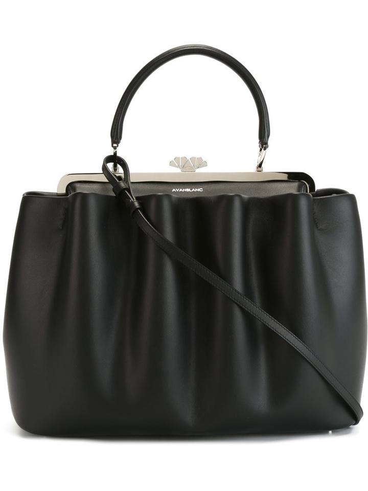 Avanblanc Medium Handbag, Women's, Black, Leather
