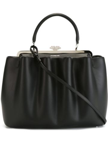 Avanblanc Medium Handbag, Women's, Black, Leather