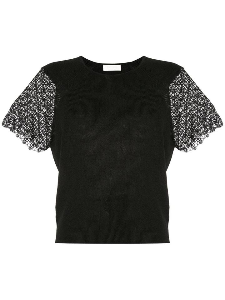 Ballsey Embroidered Blouse - Black
